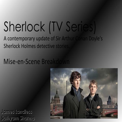 Sherlock (T.V series) ppt.