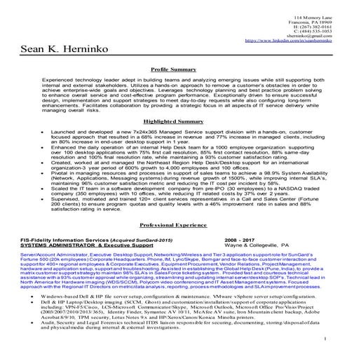 Sean Herninko resume_2017