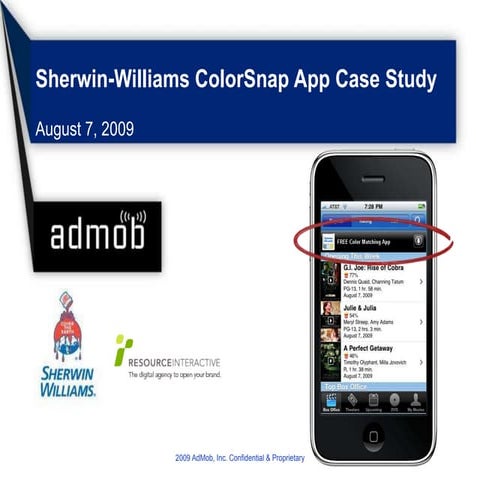 AdMob Case Study: Sherwin Williams ColorSnap App