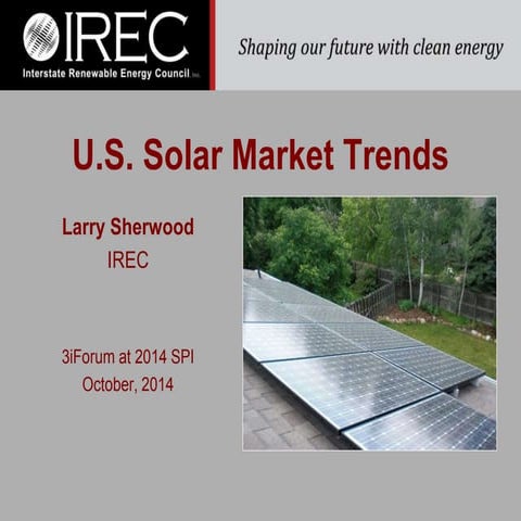 IREC's Annual Solar Market Trends Report