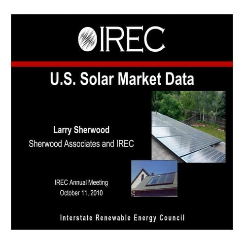 U.S. Solar Market Data 2009
