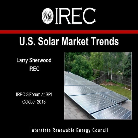 IREC's Annual Solar Market Trends Report