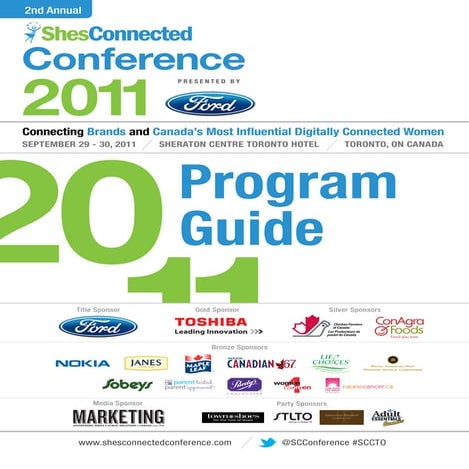 ShesConnected Conference Program guide 2011