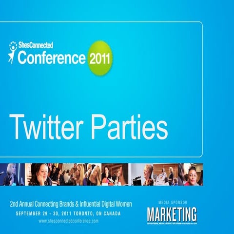 ShesConnected Social Media Conference: Twitter Party Overview & Schedule