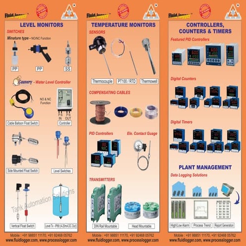 Level, Temperature & Control instruments | PDF