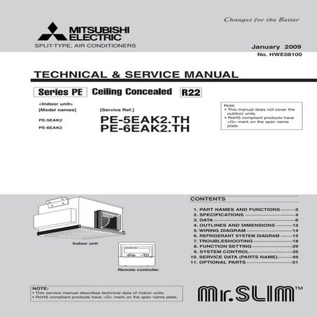 MITSUBISHI ELECTRIC SPLIT-TYPE