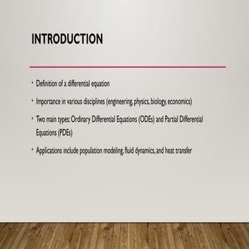 diffrencial eqaution application and basics .pptx