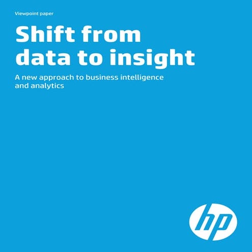 HP Viewpoint: Shift from Data to Insight
