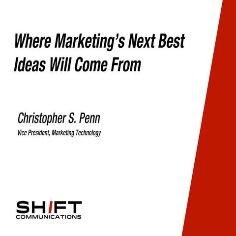 Where Marketing's Next Great Ideas Will Come From