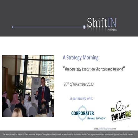 Strategy Morning with Jeroen De Flander in Dubai 2013