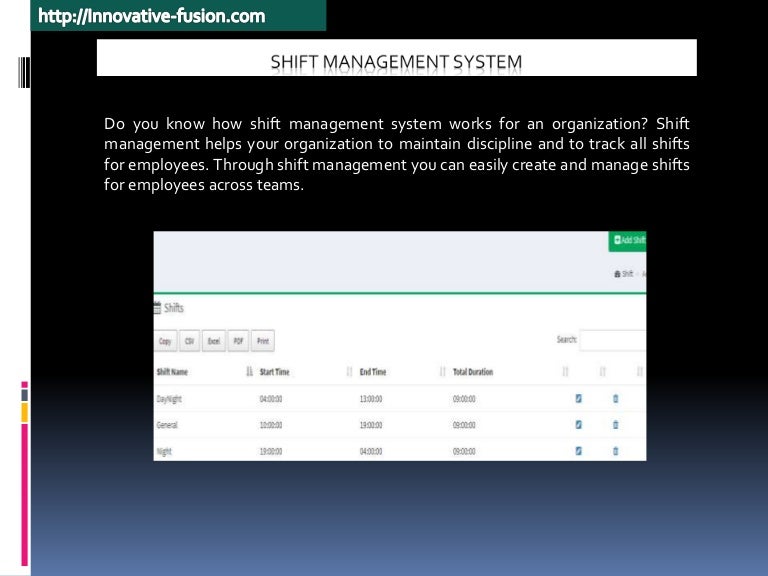 Benefits of Shift Management System