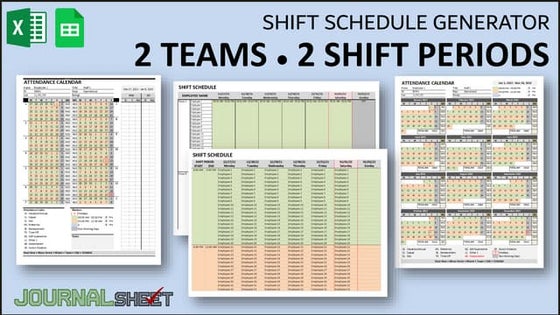 Shift Schedule Generator 3 Teams 2 Shift Periods | PPT