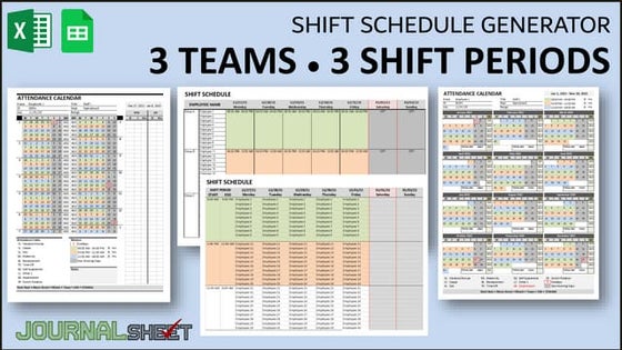 Shift Schedule Generator 4 Teams 2 Shift Periods | PPT