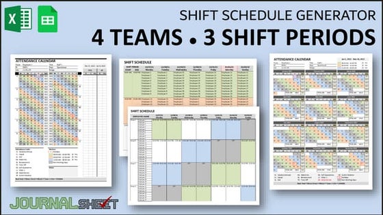 Shift Schedule Generator 3 Teams 2 Shift Periods | PPT