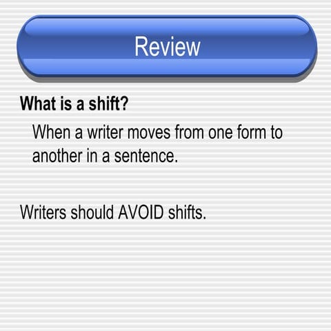 Shifts notes 2a powerpoint