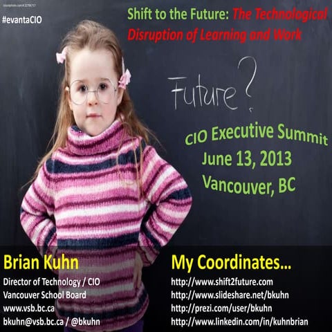 Shift to the future – the technological disruption of learning and work - cio...