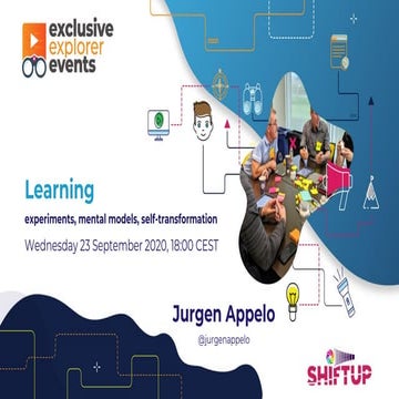 Learning. Experiments, mental models, self-transformation