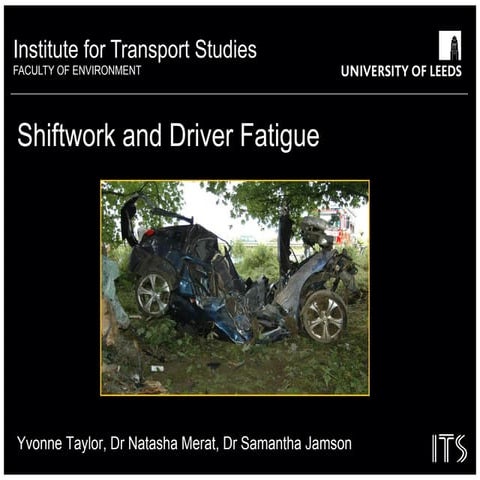 Shift work and driver fatigue | PDF
