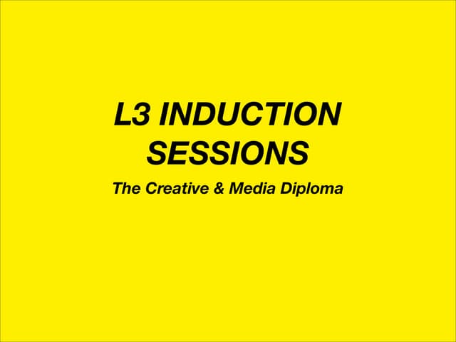 Shifty Induction Session 1 & 2
