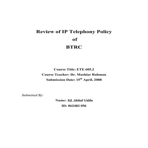 Shihab Uddin  062483056