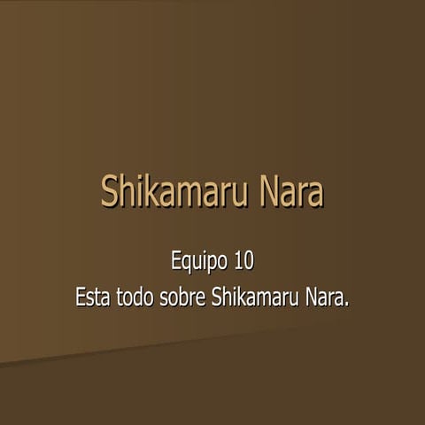 Shikamaru Nara