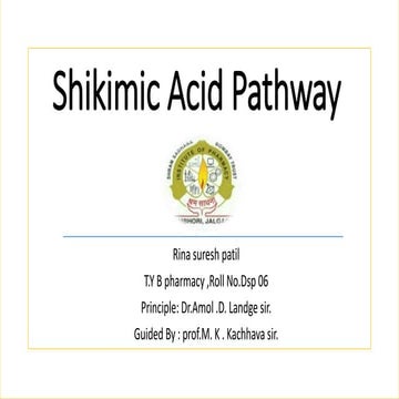 Shikimic acid pathway.pptx