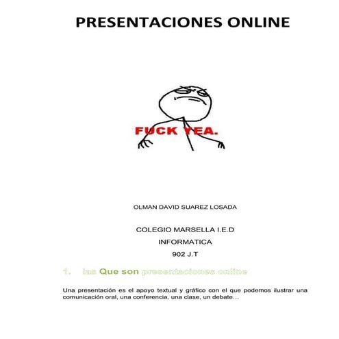 PRESENTACIONES ONLINE