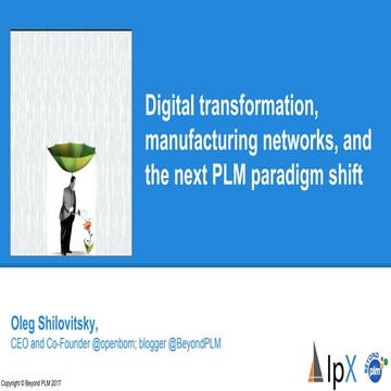 Digital transformation, manufacturing networks, and the  next PLM paradigm shift