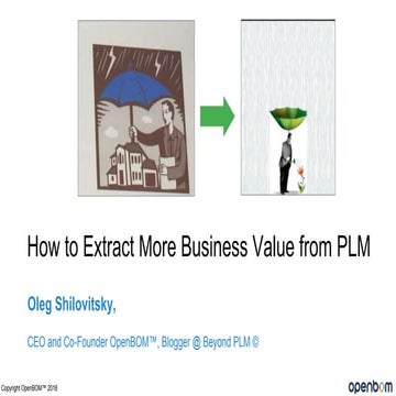 How to Extract More Business Value from PLM (Product Lifecycle Management) 
