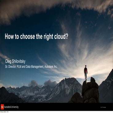 AU.RU 2012 - How to choose the right cloud for PLM