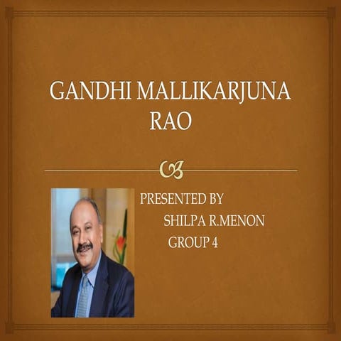 Gandhi Mallikarjuna Rao