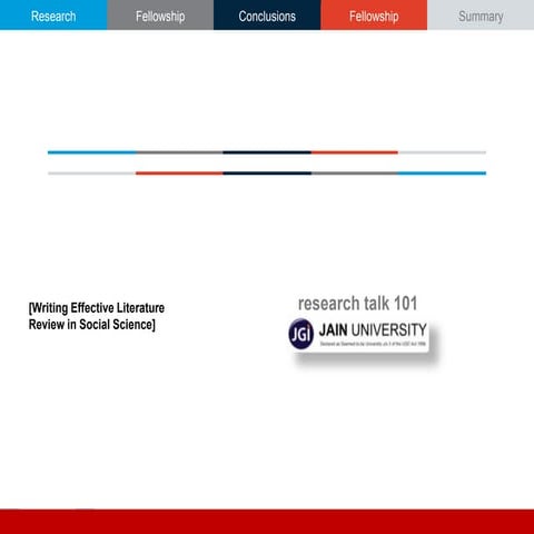 Writing Effective Literature Review in Social Science.
