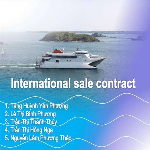 INTERNATIONAL SALE AGREEMENT TEMPLATE | PDF