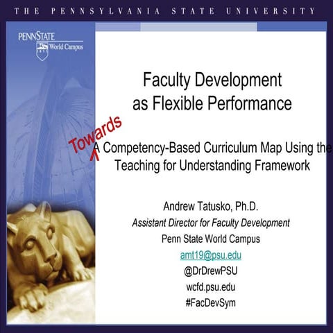 Faculty Development as Flexible Performance: Towards a Competency-Based Curri...