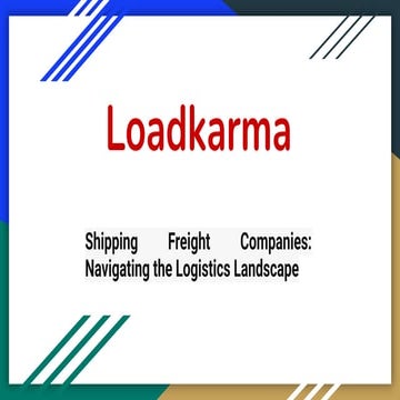 Shipping Freight Companies_ Navigating the Logistics Landscape.pdf