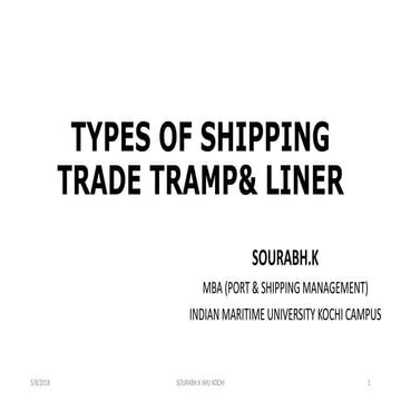 Shipping trade types tramp and liner shipping