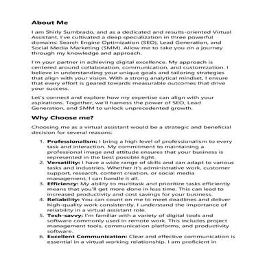 Sample VA Job Ad | DOCX
