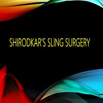 Shirodkar sling surgery