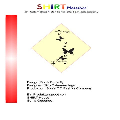 Shirt House Prospekt 00036 Black Butterfly