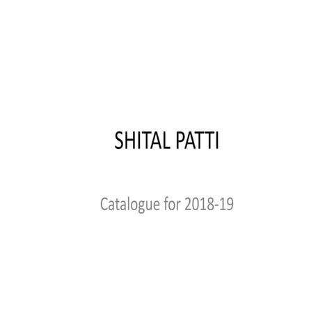 Shital pati catalogue 18-19