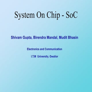 System On Chip (SOC)