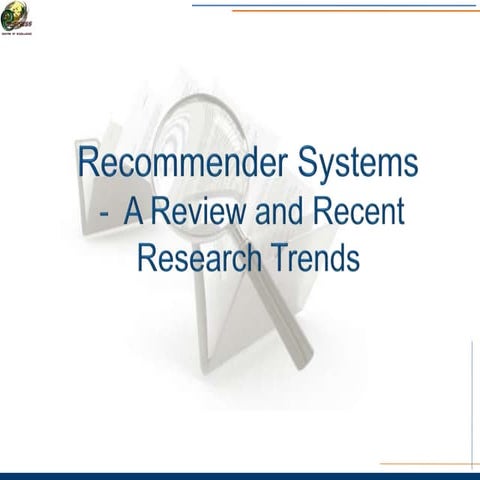 Recommender Systems  -  A Review and Recent Research Trends