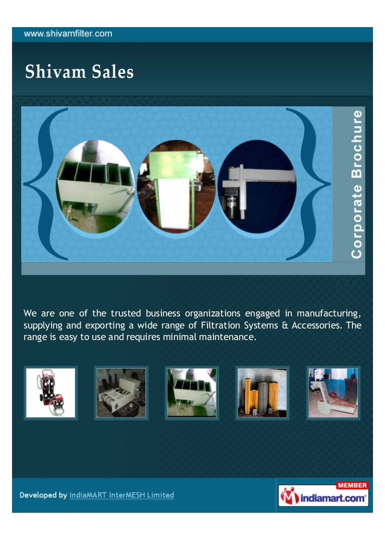 Shivam Sales, Pune, Filtration Systems