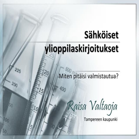 Sähköiset ylioppilaskirjoitukset