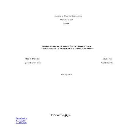 Shkolla  e  mesme  ekonomike