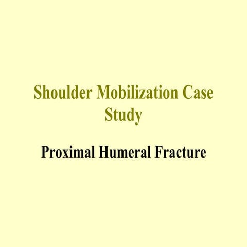 Shoulder Lecture