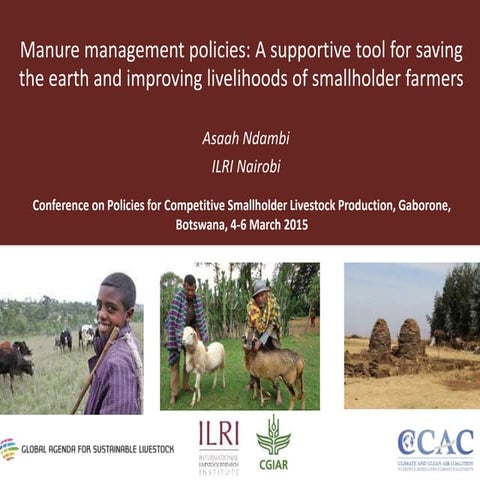 Manure management policies: A supportive tool for saving the earth and improv...