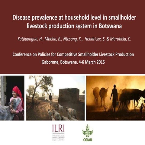Disease prevalence at household level in smallholder livestock production sys...