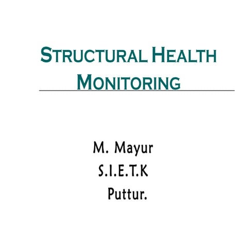 Structural Health Monitoring
