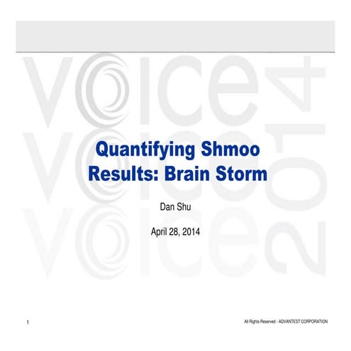 Shmoo Quantify